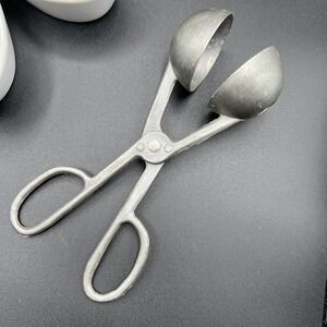 Vintage Japan Aluminum Meatball Melon Baller Cookie‎ Molder 7" Long 2" Diameter